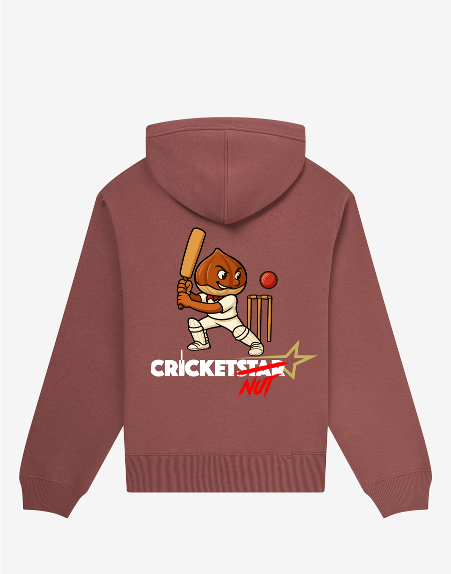 Organic Heavy Hoodie Burgundy