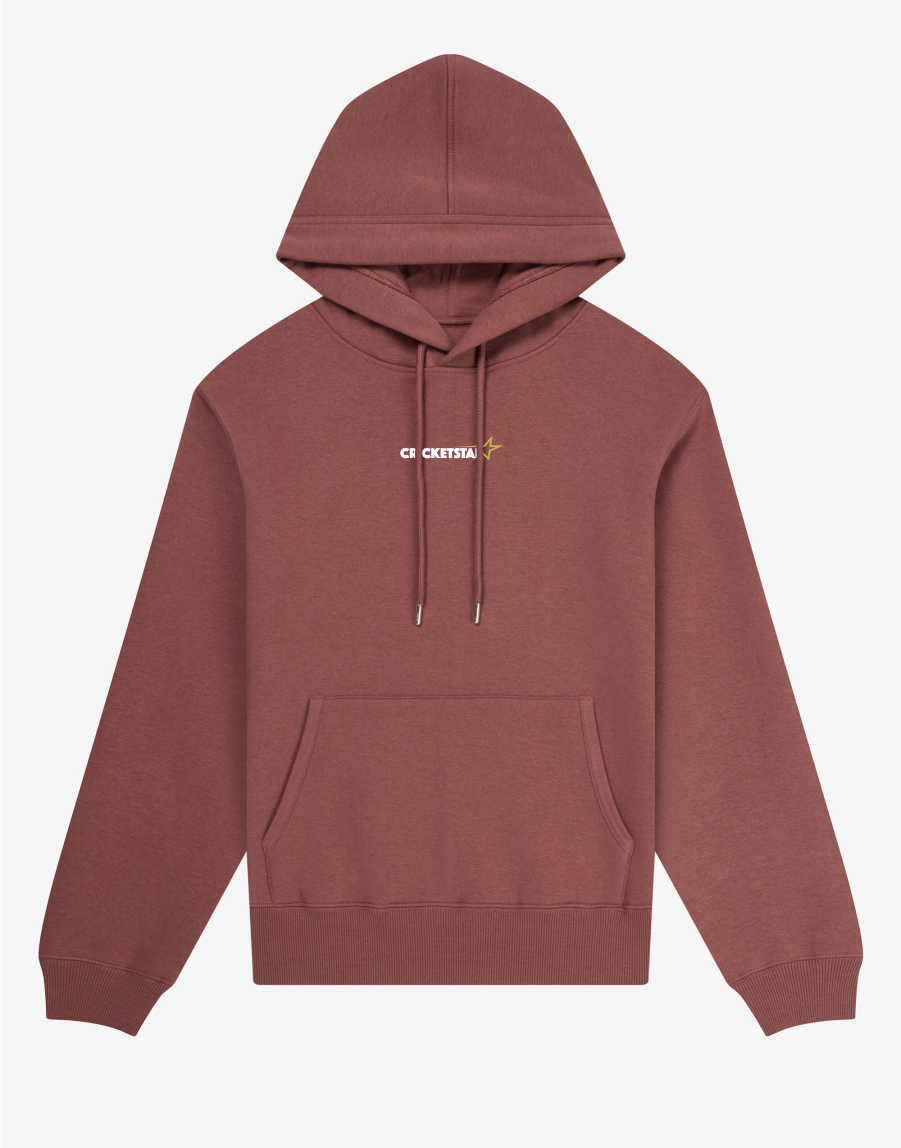 Organic Heavy Hoodie Burgundy