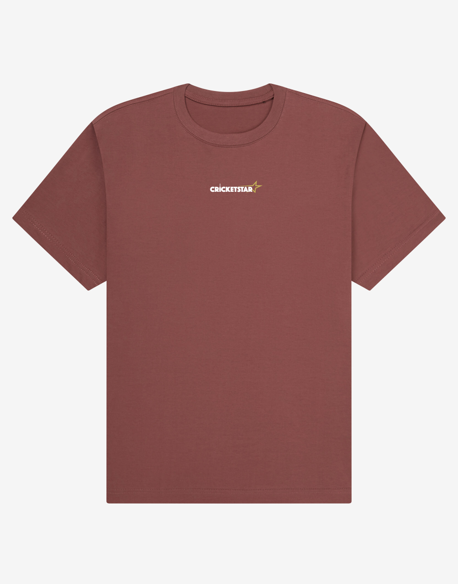 Organic Heavy T-Shirt Burgundy